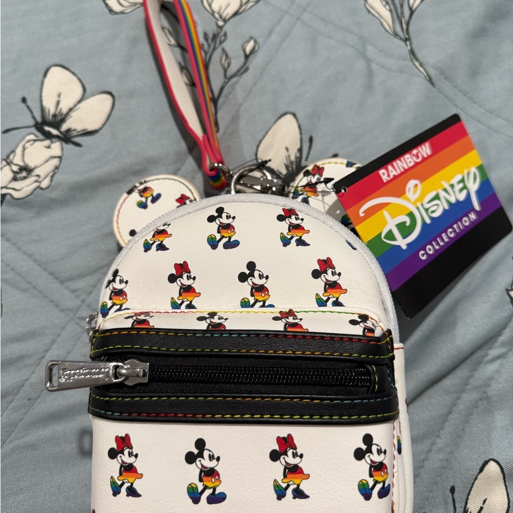Disney Mickey Mouse Rainbow Mini Backpack - Picture 2 of 7